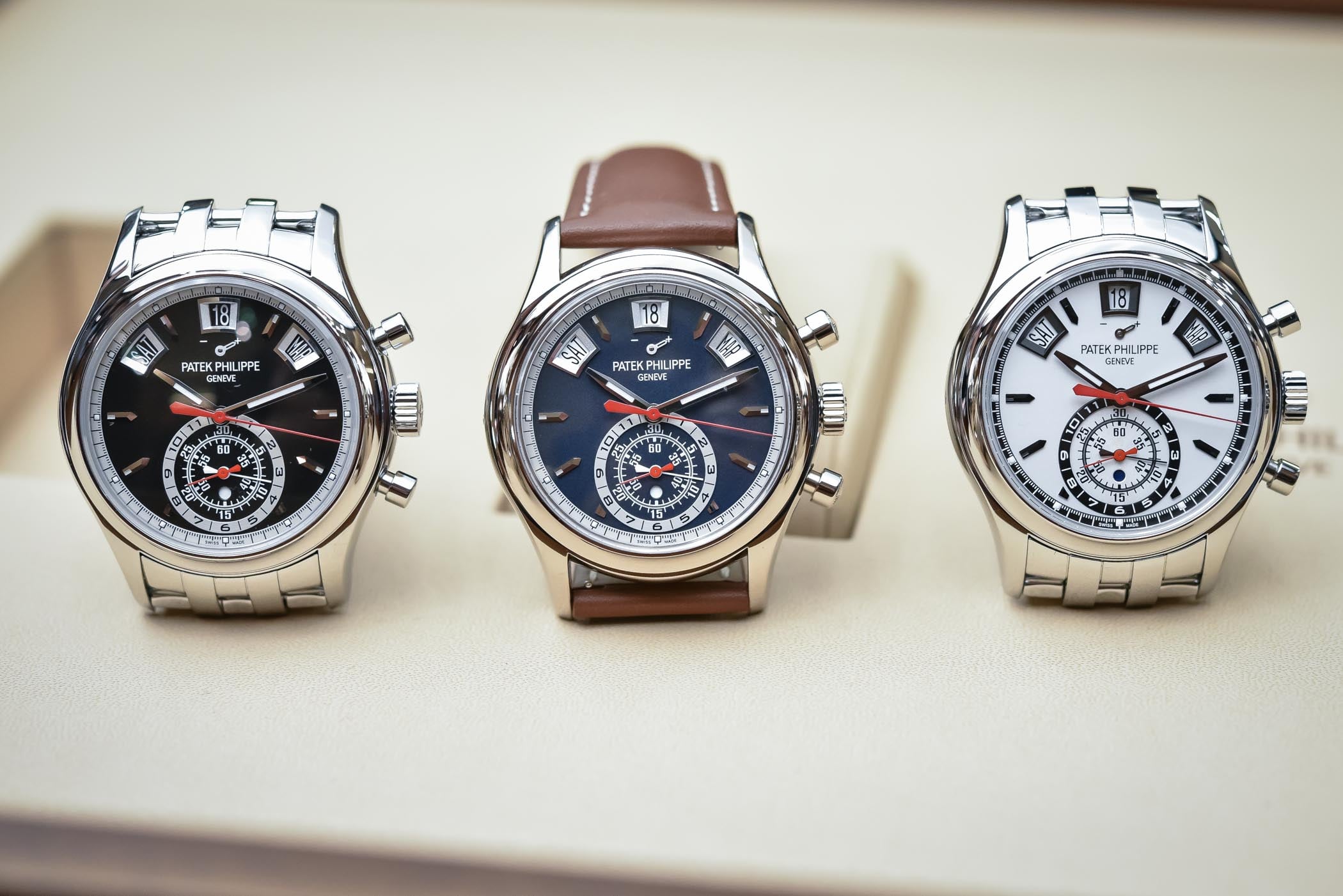 Patek Philippe Chronograph Annual Calendar 5905R-001 Pink Gold Brown Dial