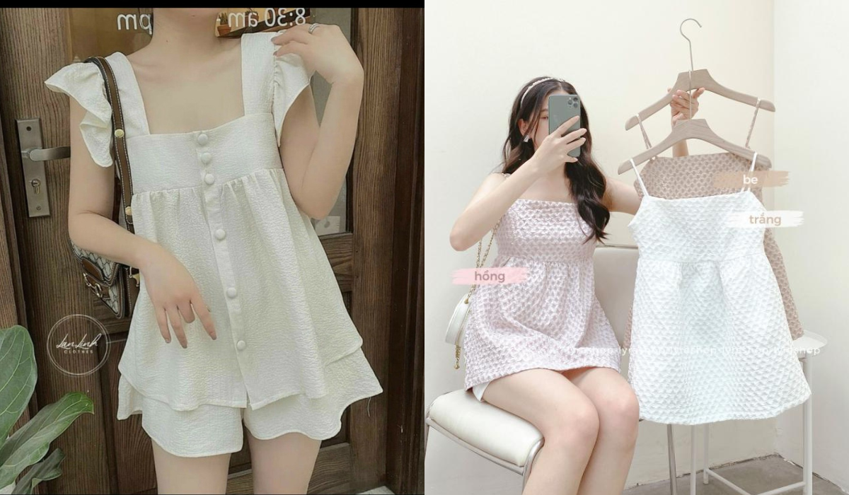 Áo babydoll tay lỡ