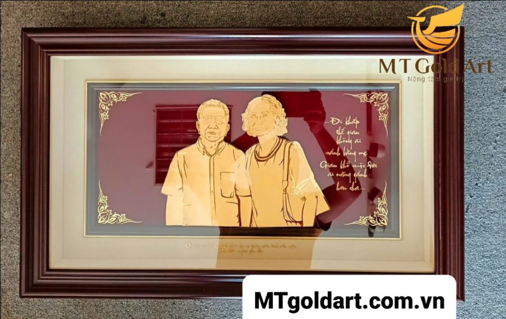 Quà mừng thọ cha mẹ độc đáo- Ảnh Chân Dung Cha Mẹ