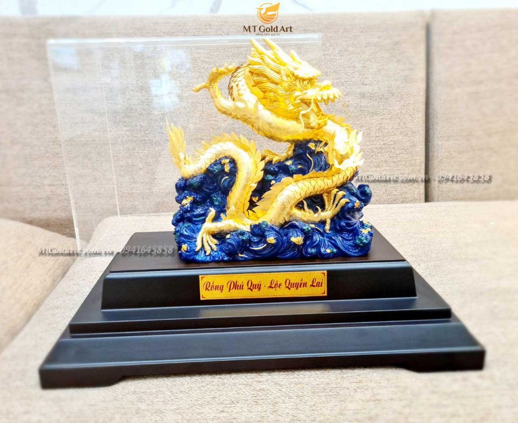 Quà mừng thọ cao cấp- tượng rồng phú quý