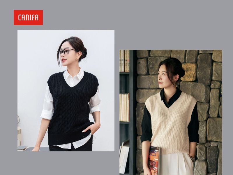 set đồ đi chơi tết cho nữ với áo len gile