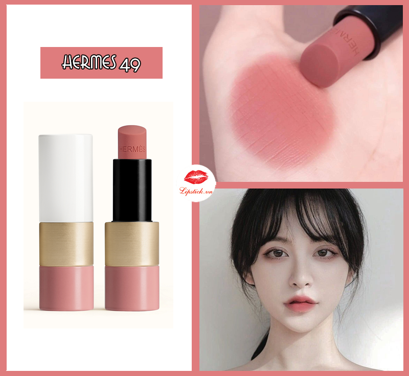Son Hermes 49 Rose Tan – Hồng Đất Rose Hermès