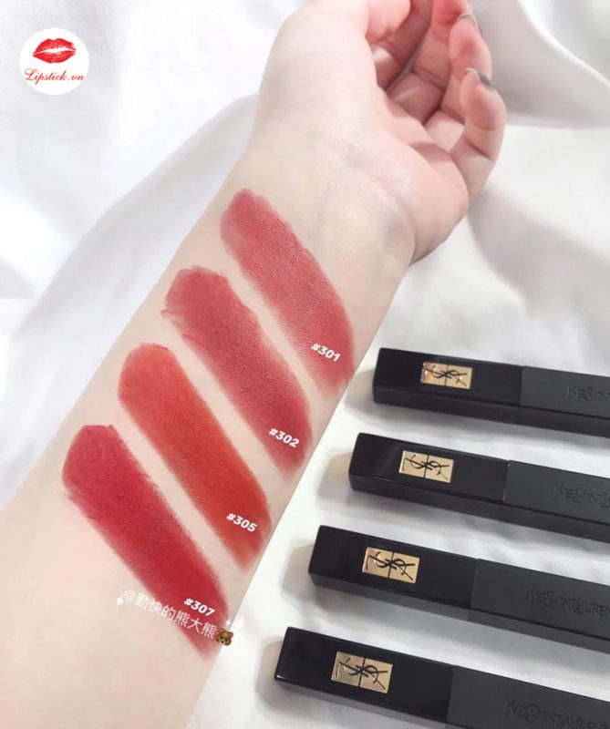 Son YSL 305 Orange Surge – Cam Cháy Slim Velvet Radical
