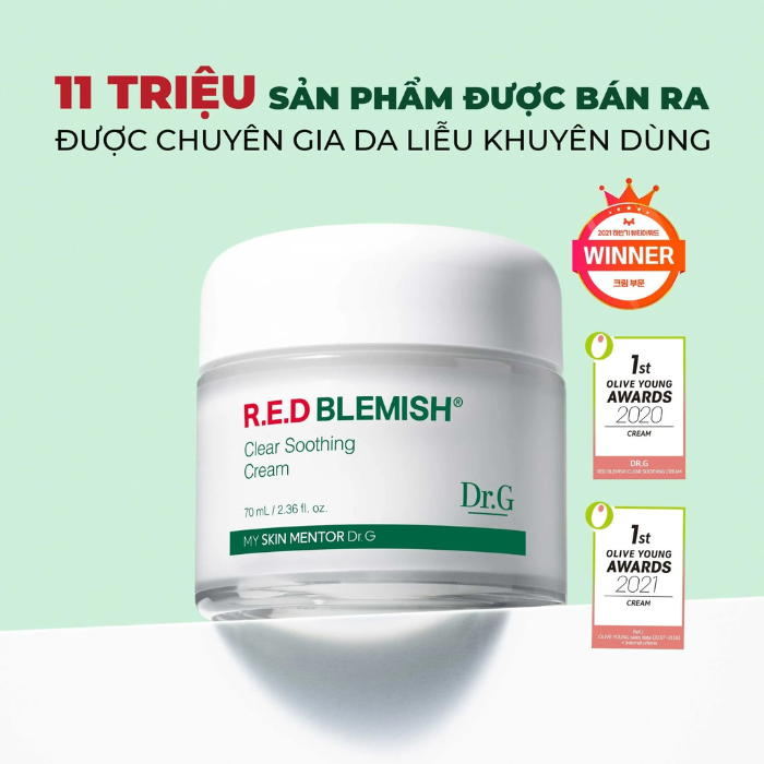 Kem Dưỡng Dành Cho Da Mụn Dr.G R.E.D Blemish Clear Soothing Cream