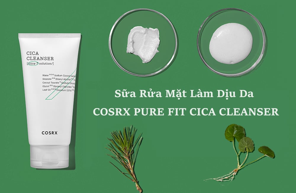 Sữa Rửa Mặt Làm Dịu Da COSRX PURE FIT CICA CLEANSER 150ml