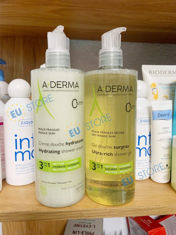 [Mẫu mới] Sữa tắm A-Derma – Dưỡng ẩm cho da khô, nhạy cảm, làm dịu da cơ địa