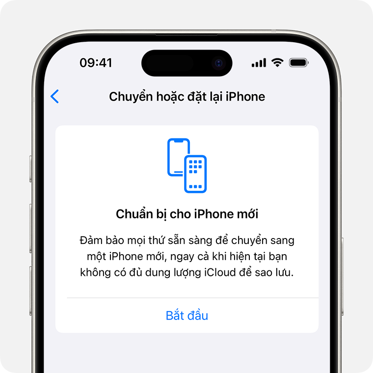 Nhận dung lượng iCloud tạm thời khi bạn mua iPhone hoặc iPad mới