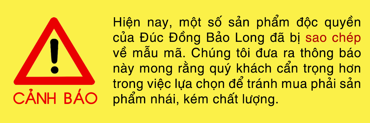 Tượng Trần Hưng Đạo Chống Tay Bằng Đồng 81cm Dát Vàng 9999