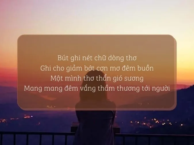Tuyển tập những bài thơ buồn một mình chứa đầy tâm trạng 3