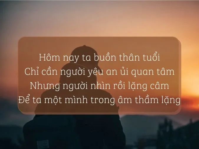 Tuyển tập những bài thơ buồn một mình chứa đầy tâm trạng 4