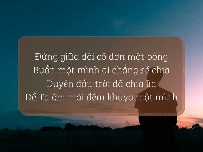 Tuyển tập những bài thơ buồn một mình chứa đầy tâm trạng 6