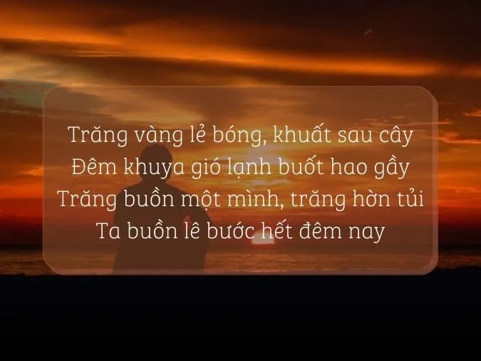 Tuyển tập những bài thơ buồn một mình chứa đầy tâm trạng 8