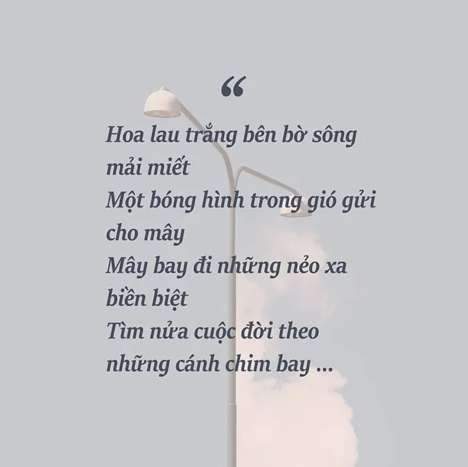 Những bài thơ về mây trời, núi, gió và biển 5