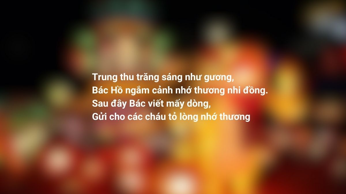 Thơ Tết Trung thu ý nghĩa