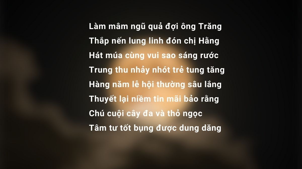 Thơ hay về Tết Trung thu ngắn