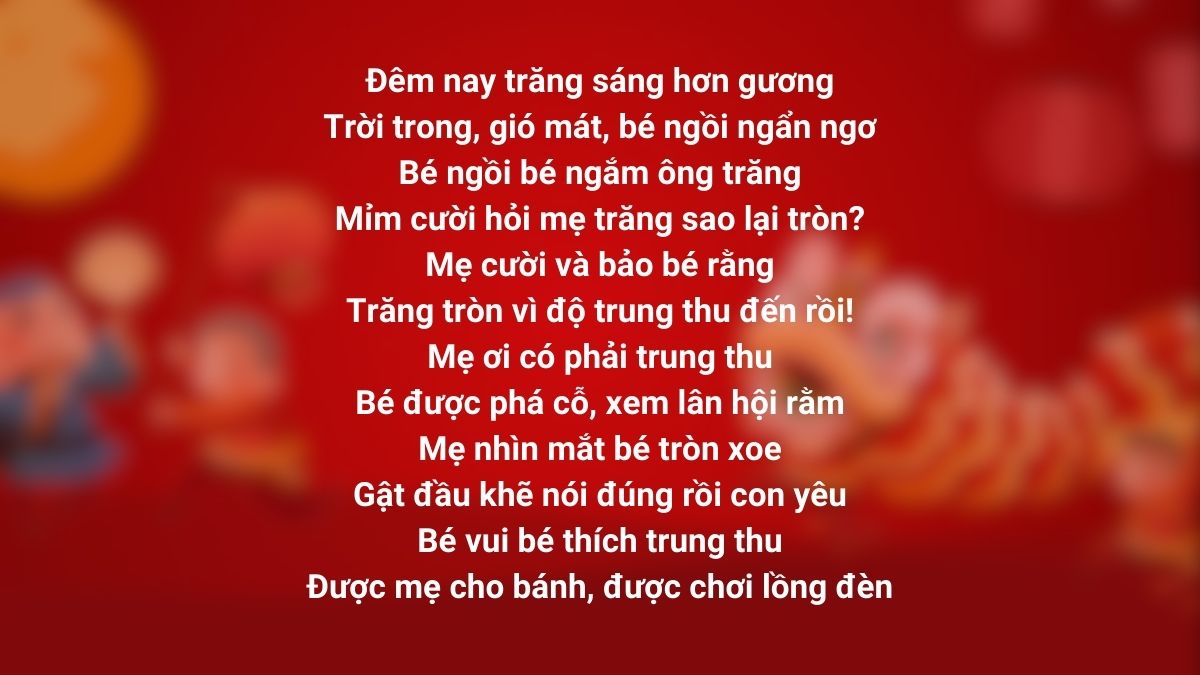 Bài thơ Tết Trung thu