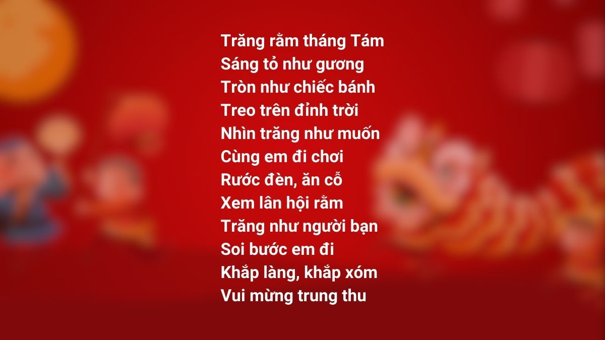 Thơ Tết Trung thu vui tươi
