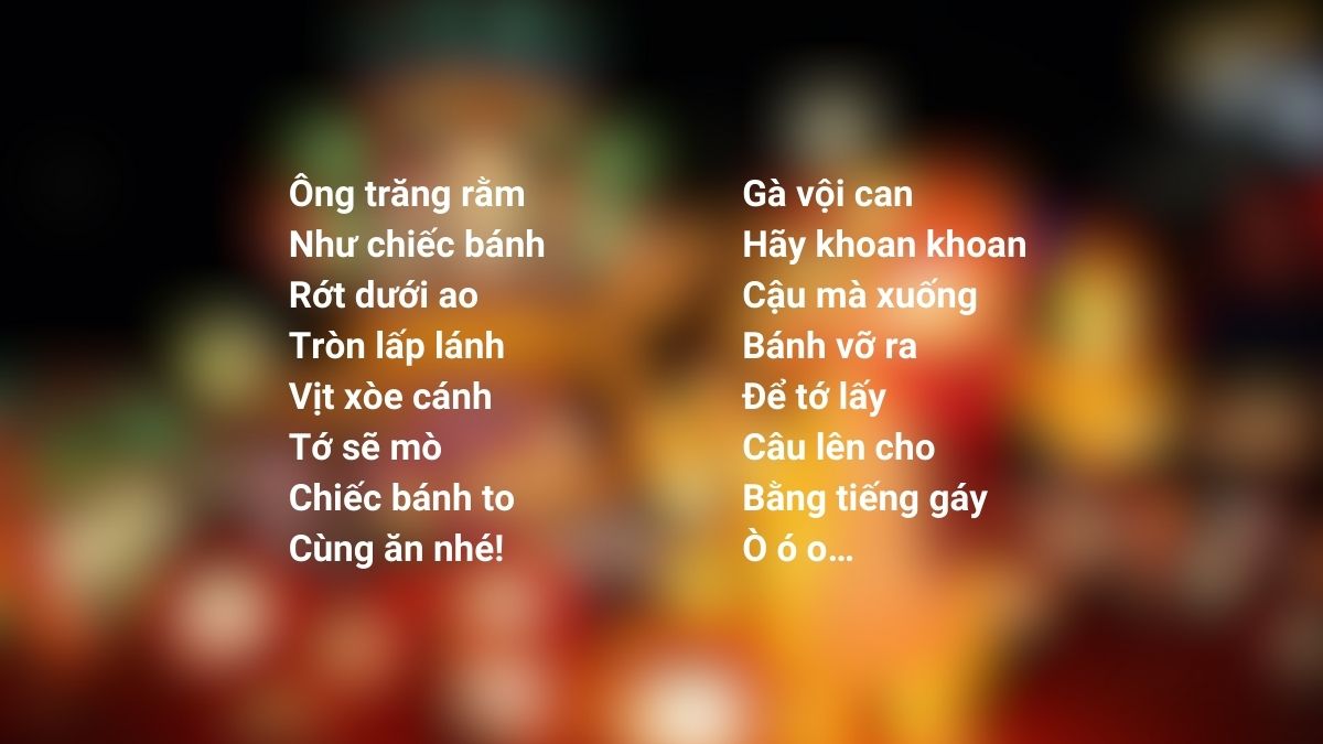 Thơ Tết Trung thu ấm áp