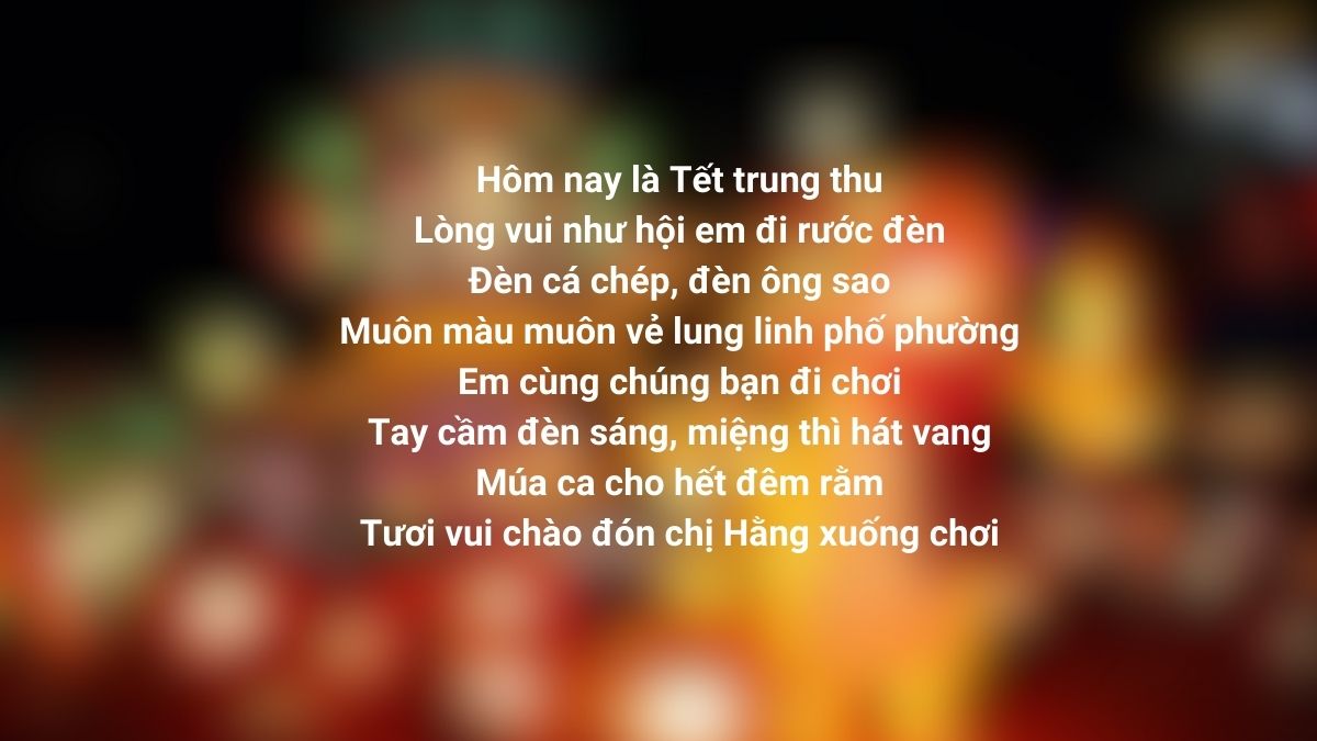 Thơ hay về Tết Trung thu