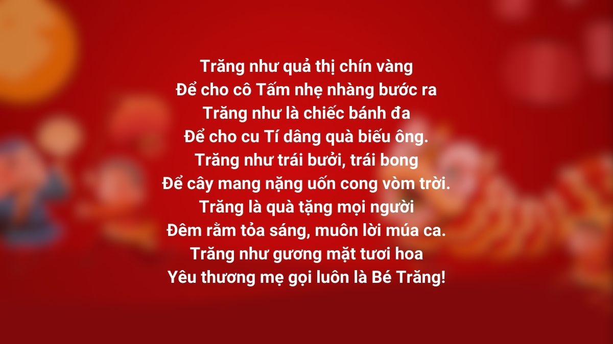 20 bài thơ Tết Trung thu hay và ý nghĩa nhất cho các bé
