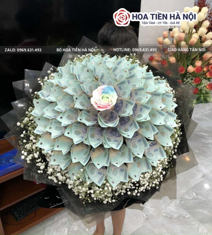 bó hoa tiền 500k