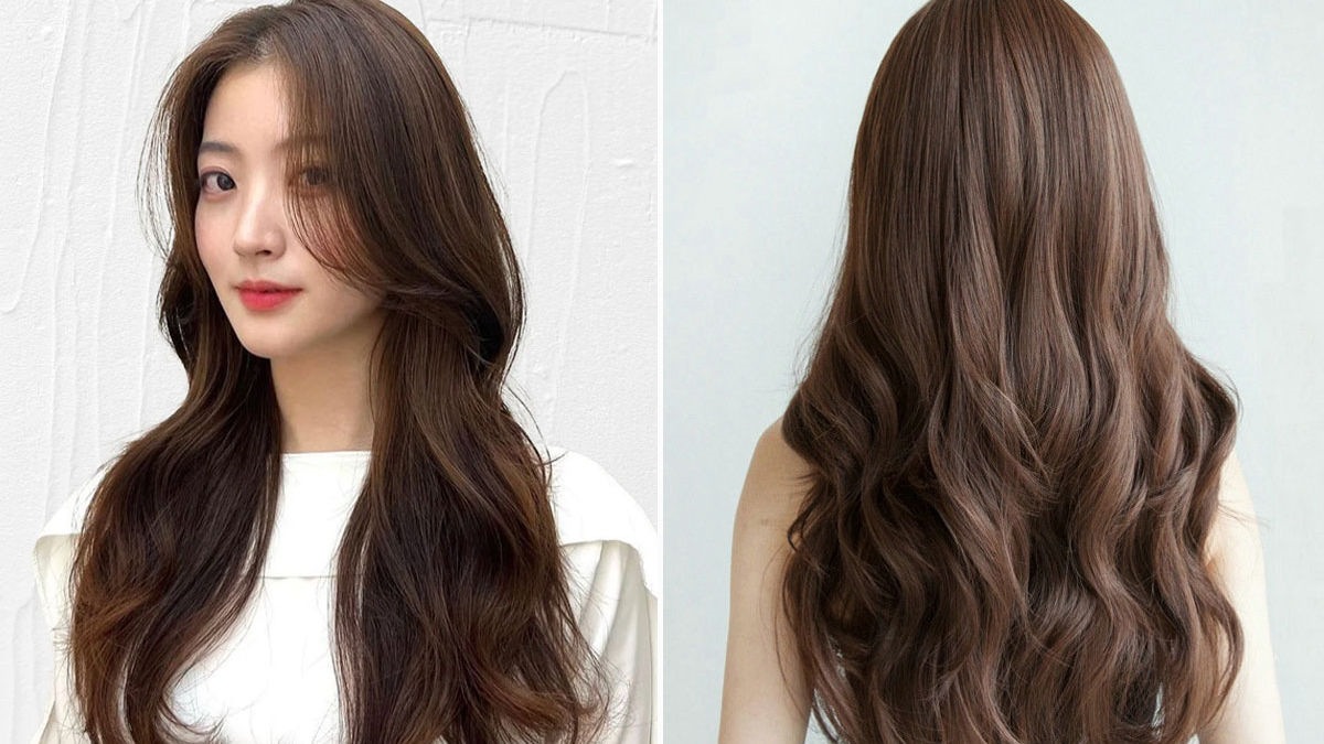 Uốn tóc gợn sóng nhẹ hàn quốc