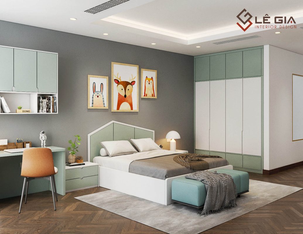 Xem ngay phòng ngủ cho bé trai 15 tuổi đẹp mê, tính ứng dụng cao