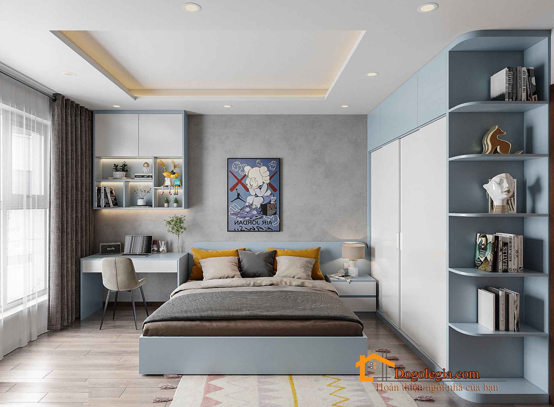 thiết kế phòng ngủ cho bé trai 15 tuổi (1)