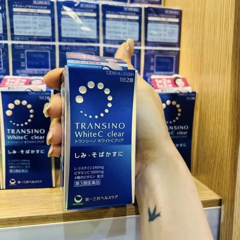Hoa Biển phân phối sỉ và lẻ viên uống trắng da mờ nám Transino chính hãng Nhật Bản
