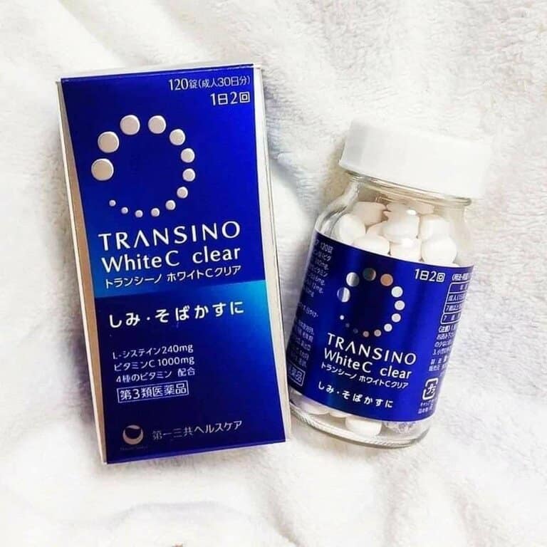 Viên uống trắng da White C Clear Transino Nhật Bản 120 viên