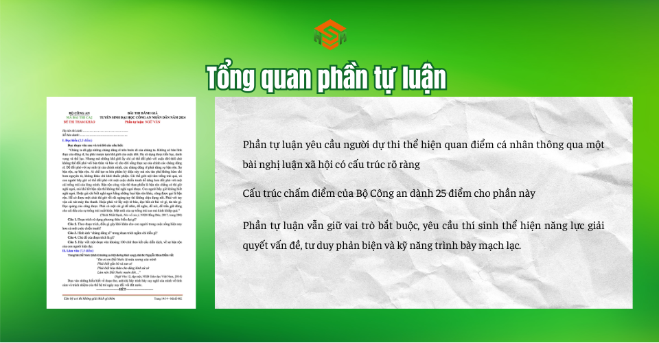 Ôn luyện phần tự luận Đánh giá năng lực Bộ Công An 2026 - Kỹ năng ăn điểm
