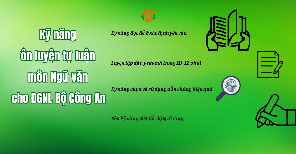 Ôn luyện phần tự luận Đánh giá năng lực Bộ Công An 2026 - Kỹ năng ăn điểm