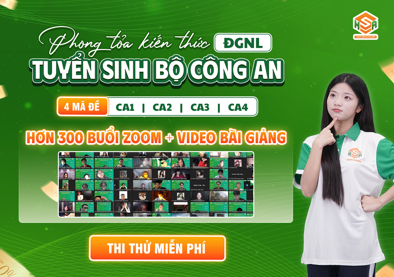 Ôn luyện phần tự luận Đánh giá năng lực Bộ Công An 2026 - Kỹ năng ăn điểm