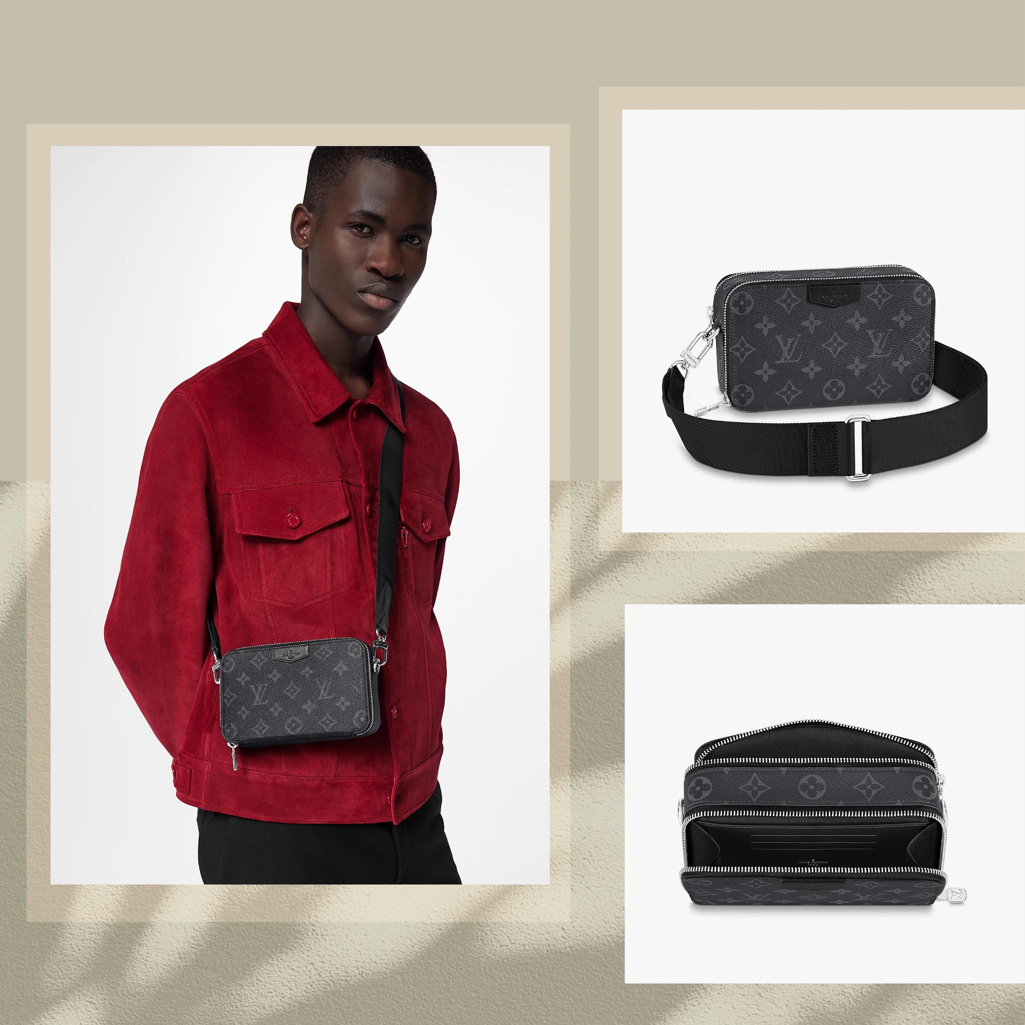 Thiết kế của túi đeo chéo Louis Vuitton sang trọng