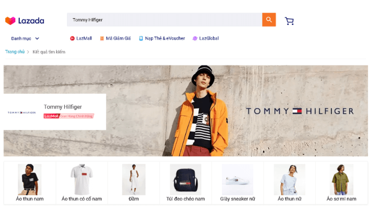 Ví nam hàng hiệu cao cấp Tommy Hilfiger trên sàn Lazada