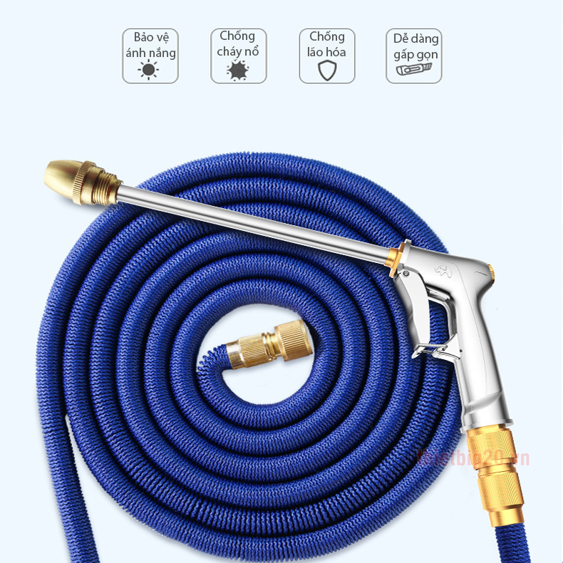 Dây xịt co giãn, tăng áp vệ sinh gia đình, rửa xe, tưới cây GRX04