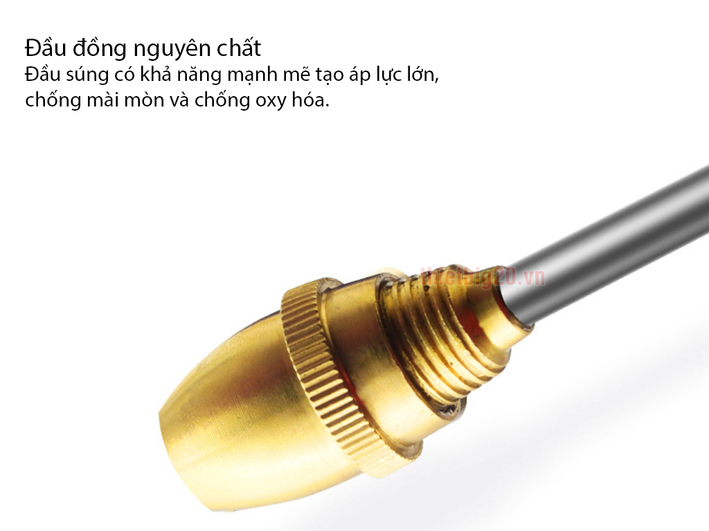 Đầu đồng dây xịt co giãn, tăng áp vệ sinh gia đình, rửa xe, tưới cây GRX04