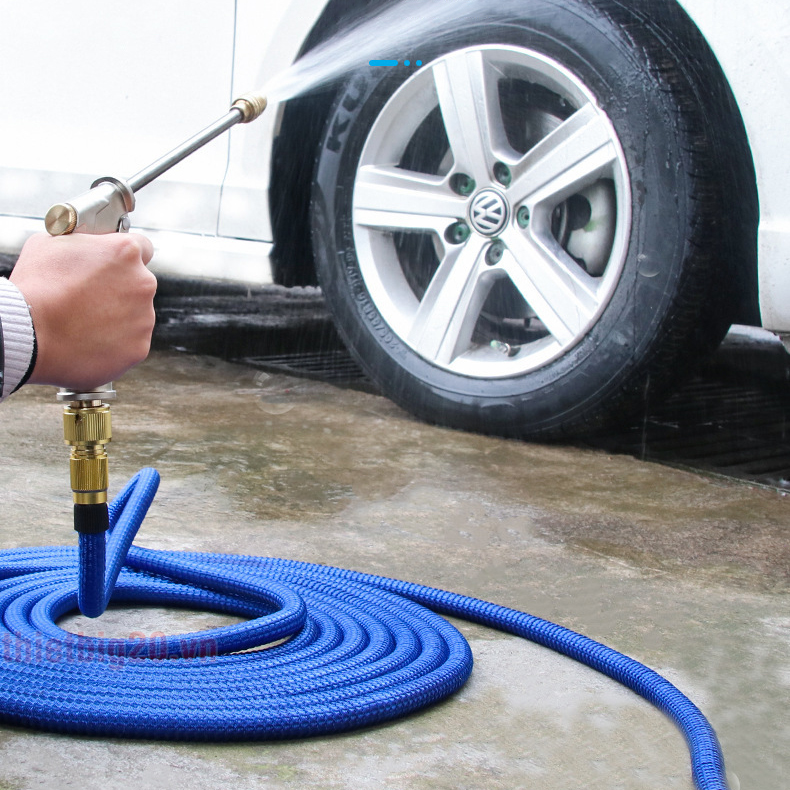 Bộ dây xịt co giãn, tăng áp vệ sinh gia đình, rửa xe, tưới cây GRX04 - Tùy chọn dây 7.5/15/22.5 mét