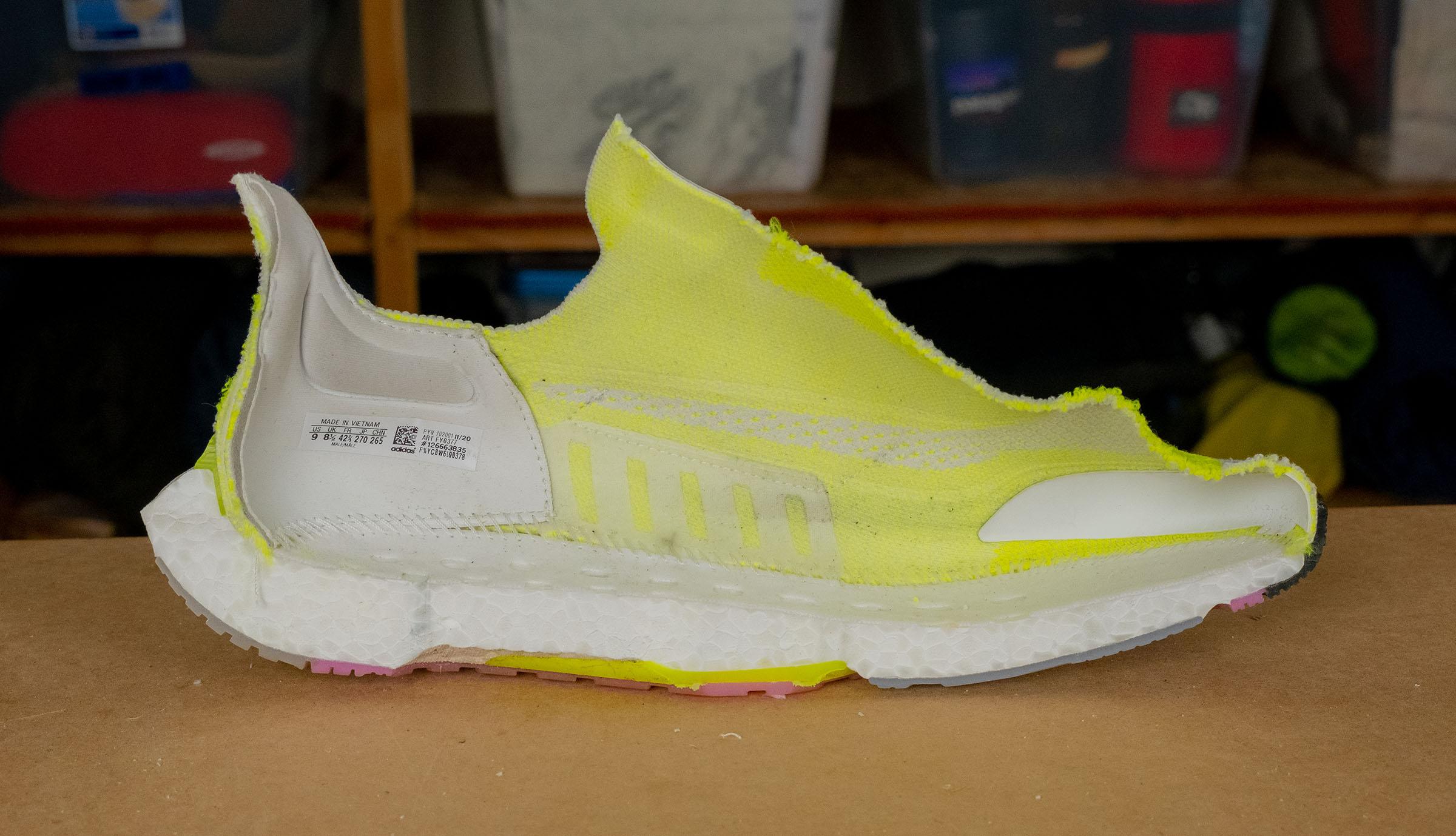 Transparency test on Adidas Ultraboost 21