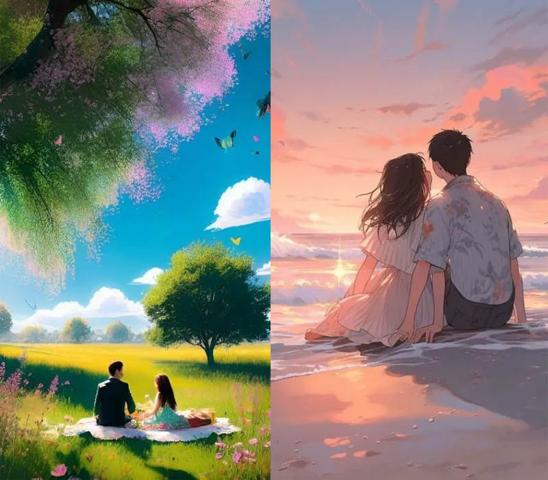 Ảnh cặp đôi nhẹ nhàng