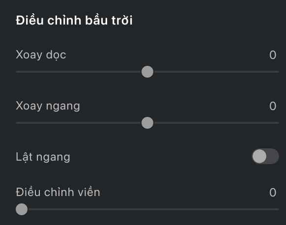 Chọn bầu trời
