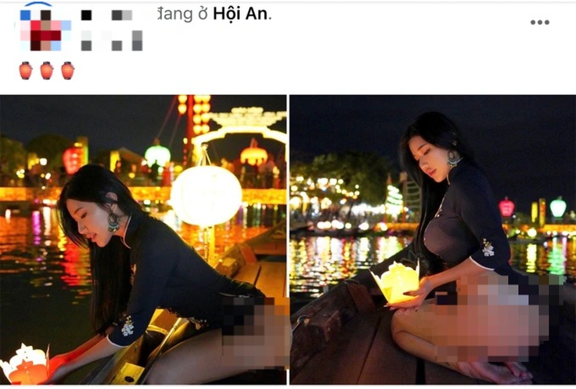 Danh tính bất ngờ của nữ du khách chụp ảnh phản cảm lộ vòng 3 ở Hội An - 2