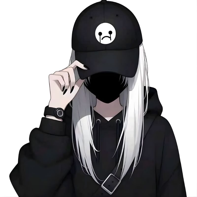 avatar ảnh girl che mặt ngầu anime chất lừ