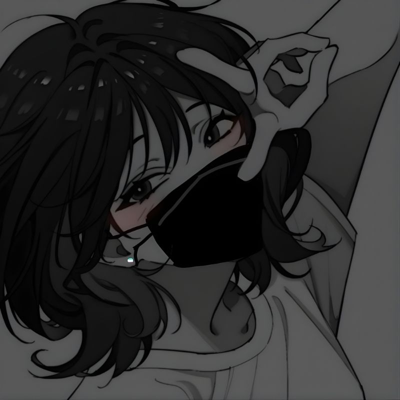 avatar ảnh girl che mặt ngầu anime quyến rũ
