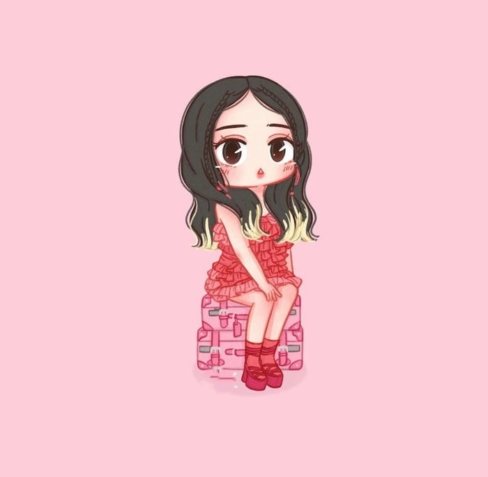 Ảnh Jisoo cute phong cách hoạt hình
