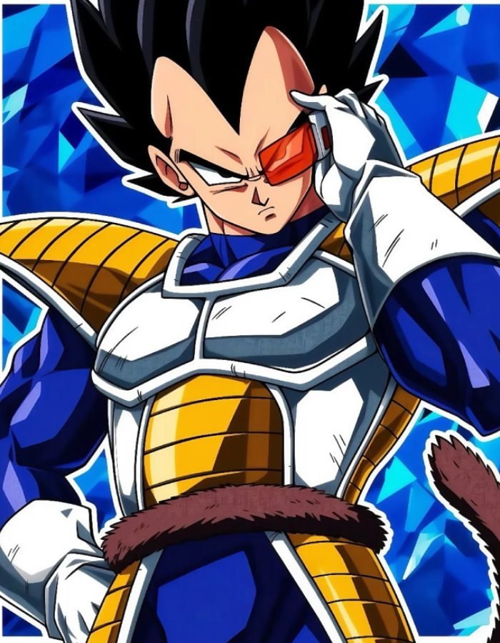 hình ảnh Vegeta ánh nhìn thách thức đối thủ