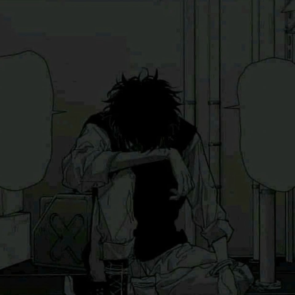 avatar anh anime nam buon den trang 960px 960px avatar 38