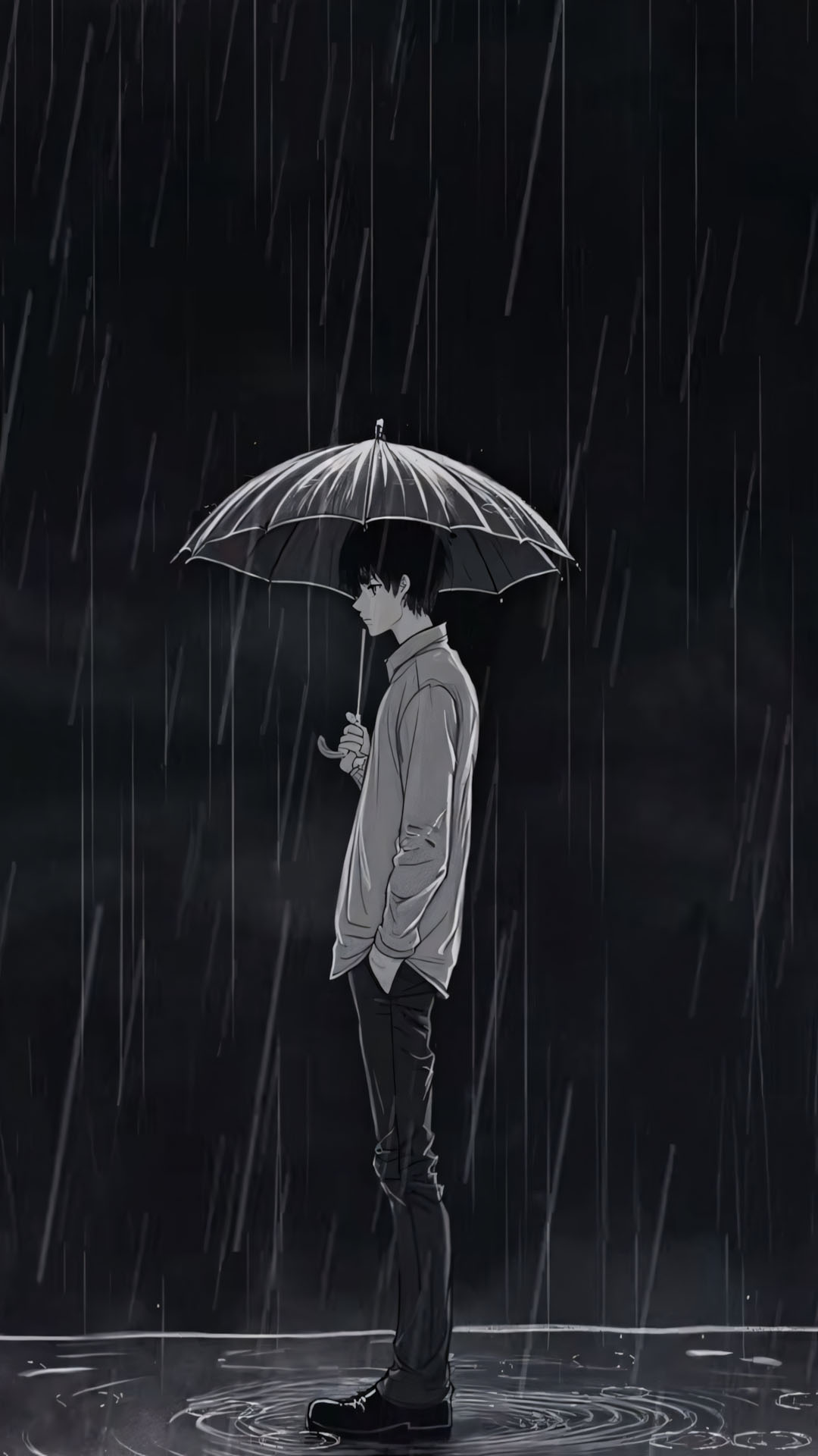 anh anime nam buon den trang 1920px 1080px full hd 8