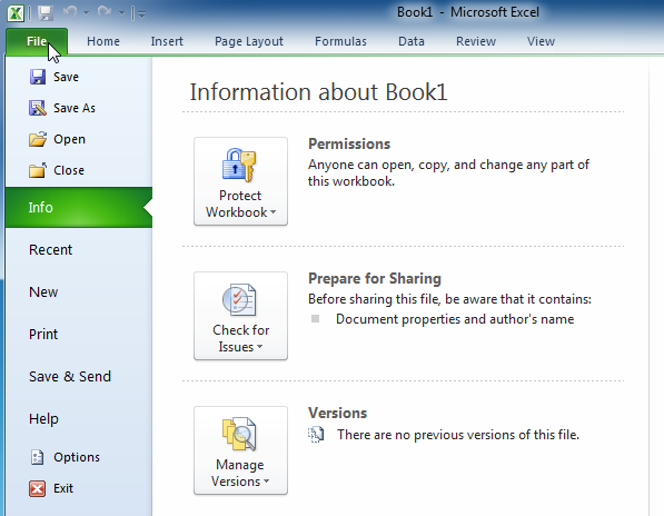 Tìm hiểu Backstage View, Ribbon và Quick Access Toolbar trong MOS 2010