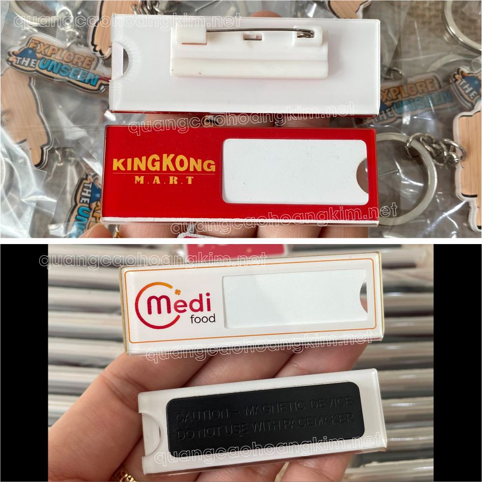 bang ten nhan vien mica logo in co dinh ten nhan vien thay doi 1 - 299 MẪU THẺ TÊN NHÂN VIÊN THAY TÊN BỀN ĐẸP, GIÁ RẺ